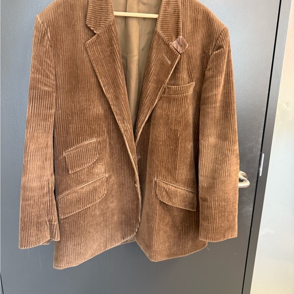 Gentleman’s Country Clothimg 44L GUC leather elbow patch vintage Corduroy Blazer - Picture 2 of 16